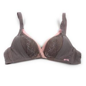 Lycra Beauty Taupe/Pink Lace Bra Size 80A/36A